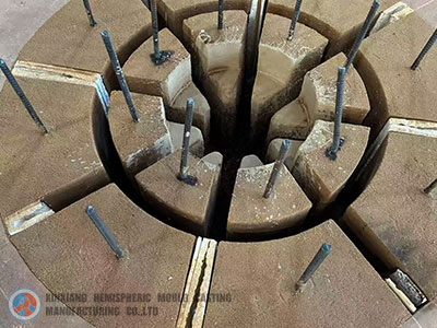 صندوق رمل قالب رأس المعدن