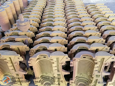 صندوق قشرة رمل مطلي